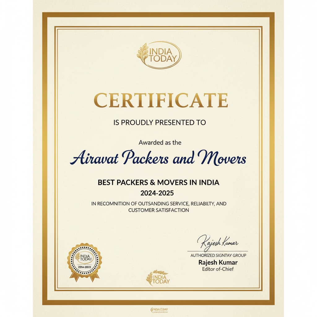 India Today best packers and movers award